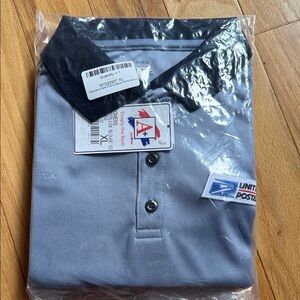 women's postal clerk short sleeve performance polo size xl